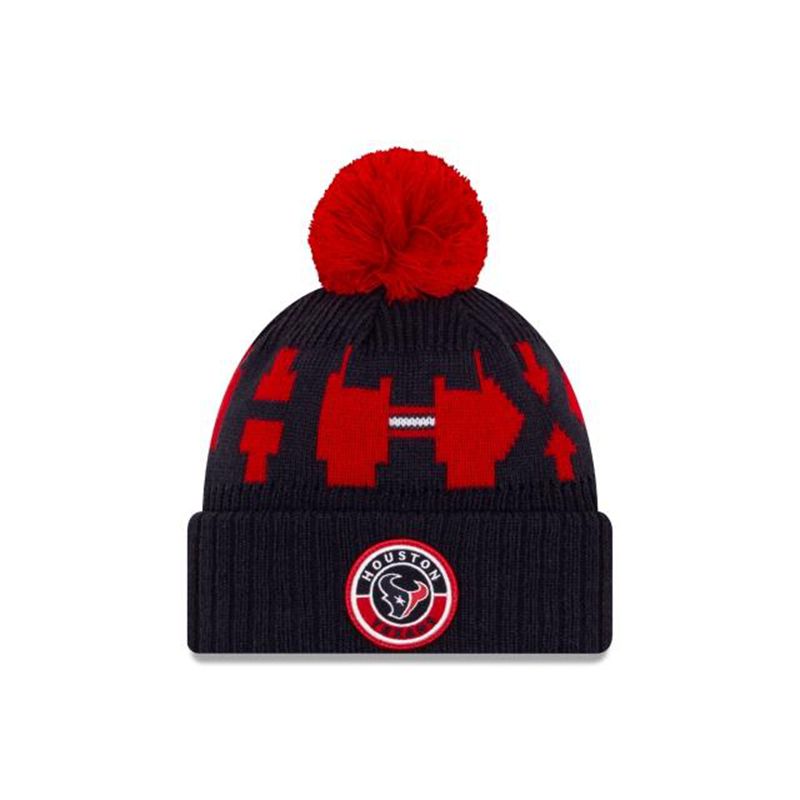 NFL Houston Texans Cold Weather Sport Knit (NDJ7267) - Blue New Era Beanies